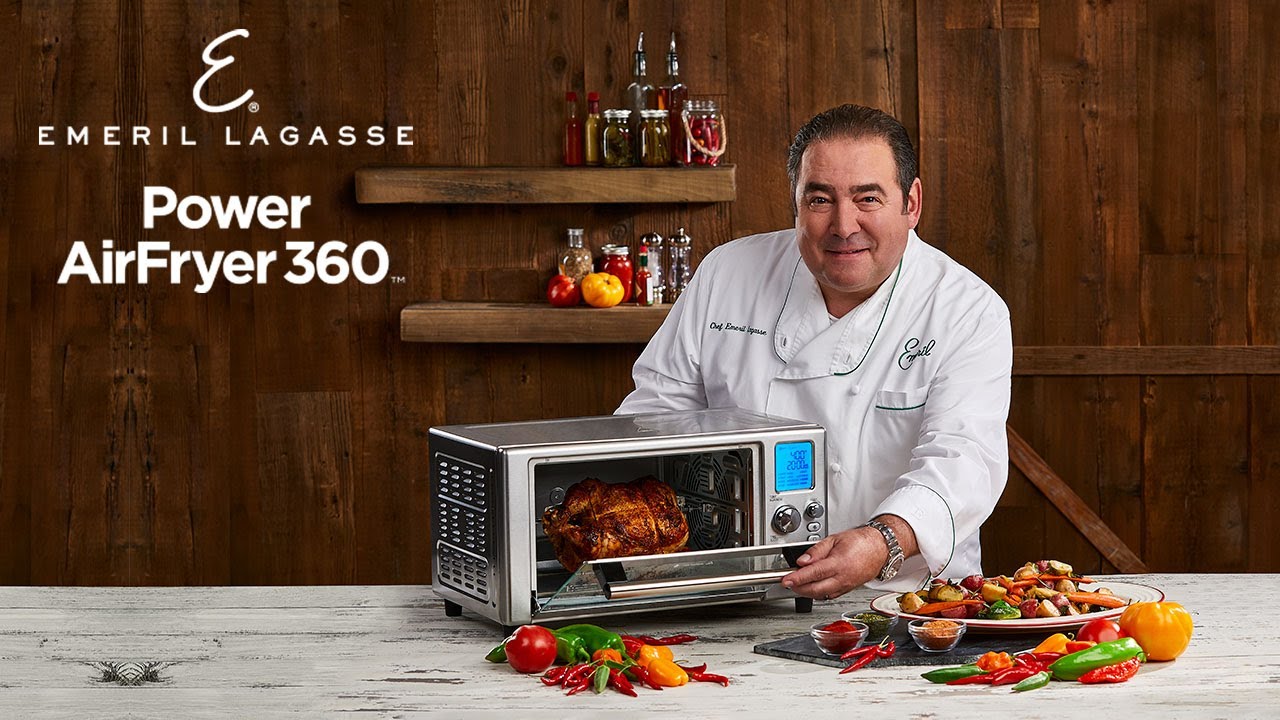 9-in-1 Power AirFryer 360 by Emeril – Watch :21 sec. Commercial 