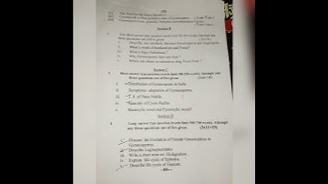 M.Sc.Botany 2nd Semester Exam 2023 Question Paper #gymnosperms #gymnosperm #previousyearquestions