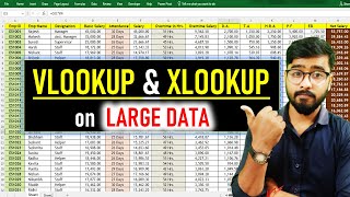 How To Apply VLOOKUP and XLOOKUP Formula on Large Data in Excel [Hindi] #excel screenshot 4