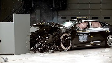 2017 Tesla Model S Crash test BY IIHS