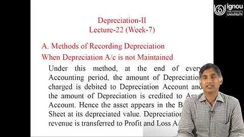 IGNOU Live Session on Depreciation Part II for B.Com Students
