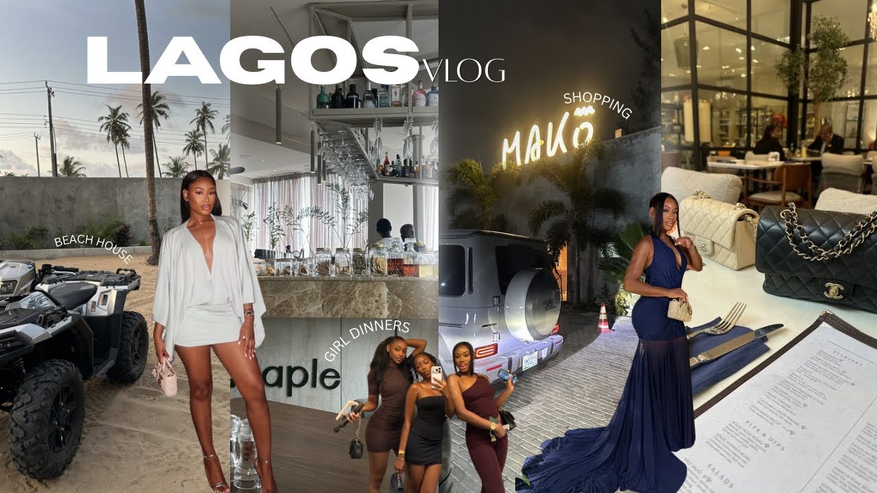 LAGOS TRAVEL VLOG….Birthday trip, clubbing, girl dinners, beach house, shopping, new hair and more 🎀