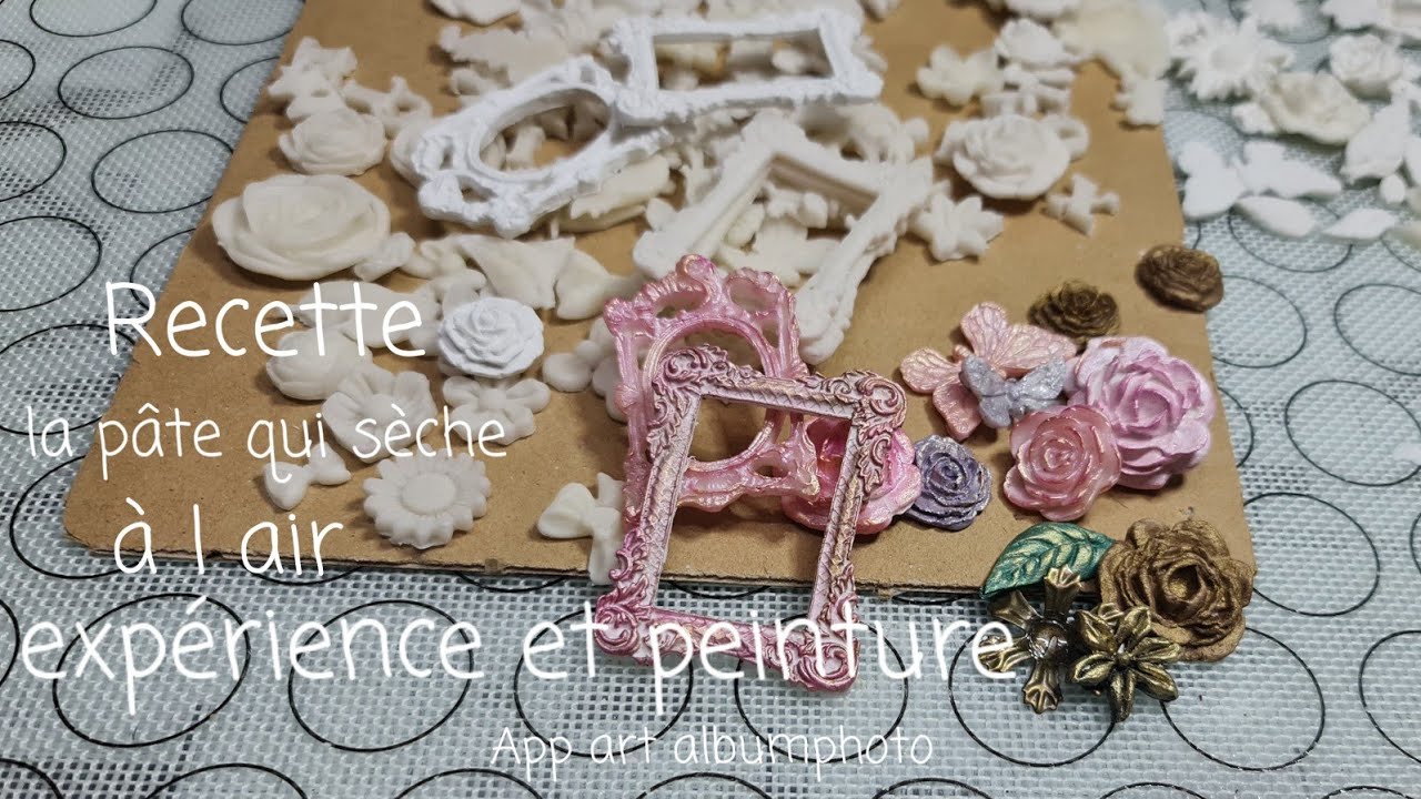 Recette de la pâte qui sèche à l air libre.2Recettes,teste et peinture.
