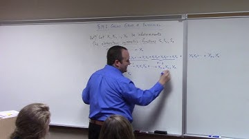 Abstract Algebra II: splitting field for general polynomial, 2-13-17