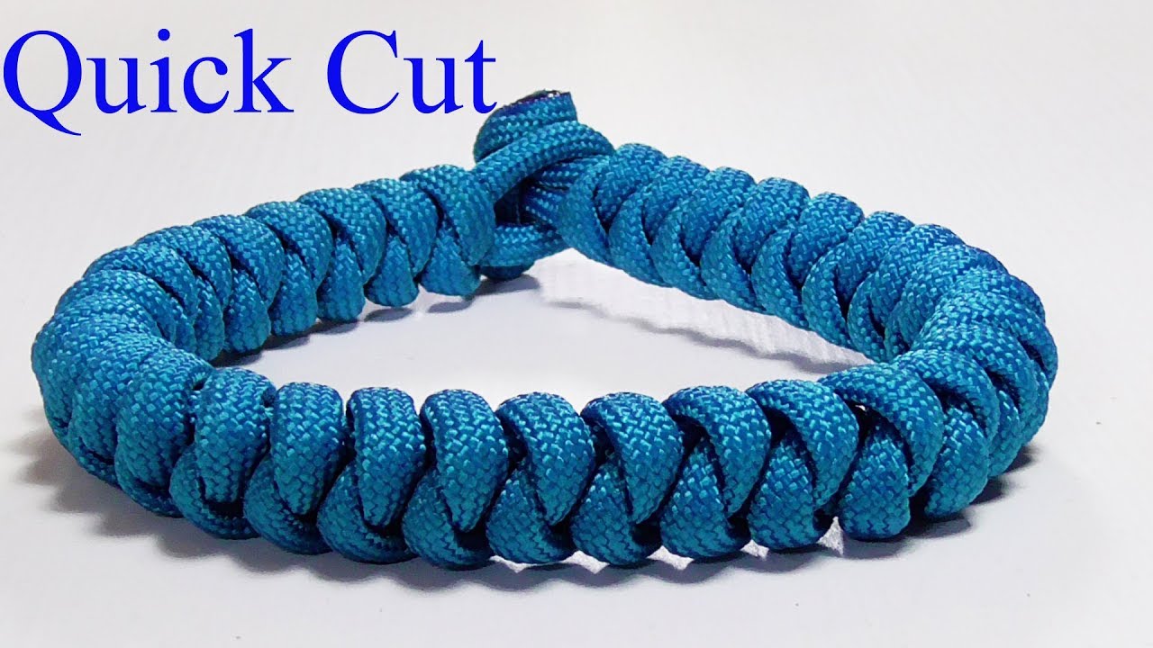 Paracord Bracelet Snake Knot Design Bracelet Quick Cut YouTube