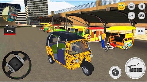 Real Auto Tuk Tuk Rickshaw Game  Driving 3D Simulator Level 1-4 - Android GamePlay