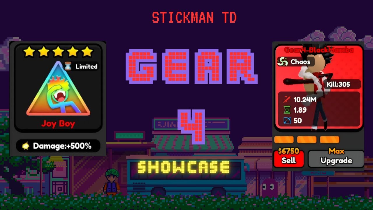 Stcikman Tower Defense: Gear4 Showcase (Stickman TD)
