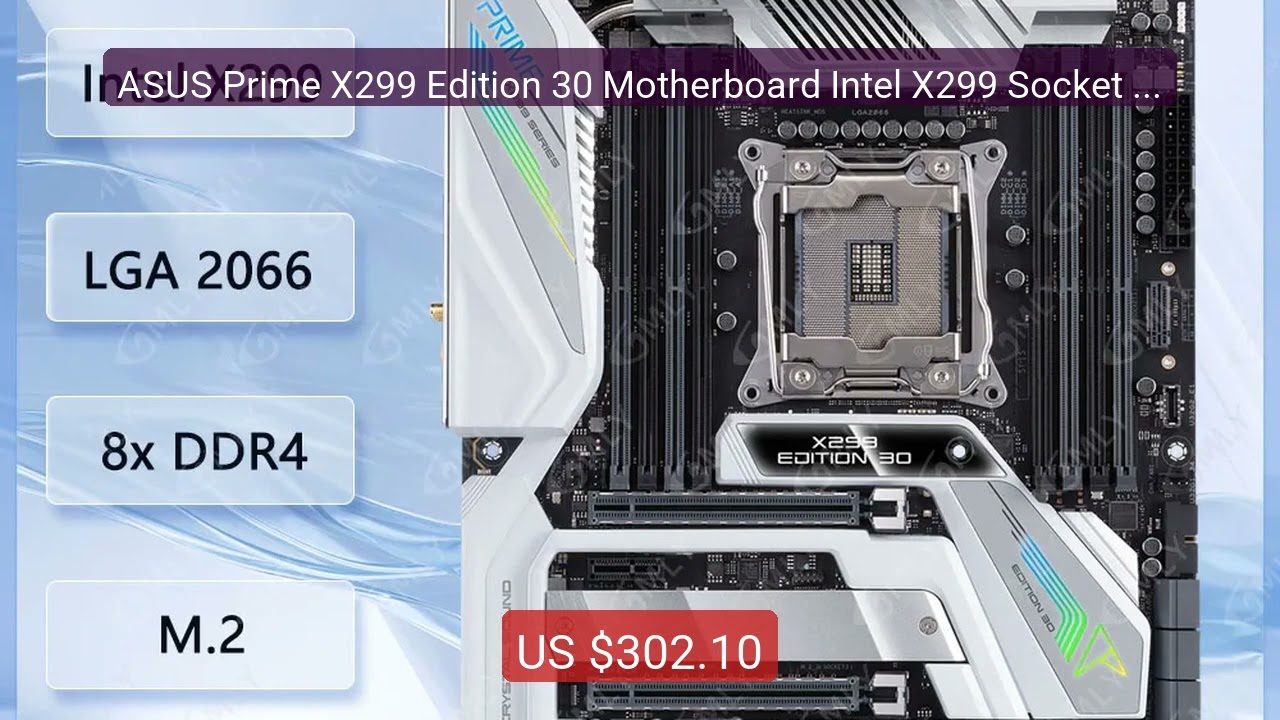 ASUS Prime X299 Edition 30 Motherboard Intel X299 Socket 2066 