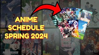 Exciting anime line up for spring (april) 2024!!