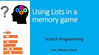 Memory Game using Lists (Scratch Programming, WiByte Advanced Class 2)