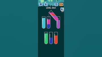 Water Color Sort Level 5102 Gameplay Solution WalkThrough