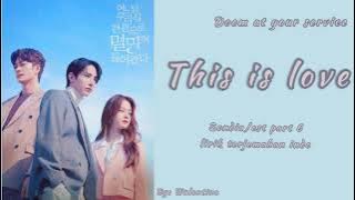 SONDIA this is love || ost Doom at your service || lirik terjemahan sub indo