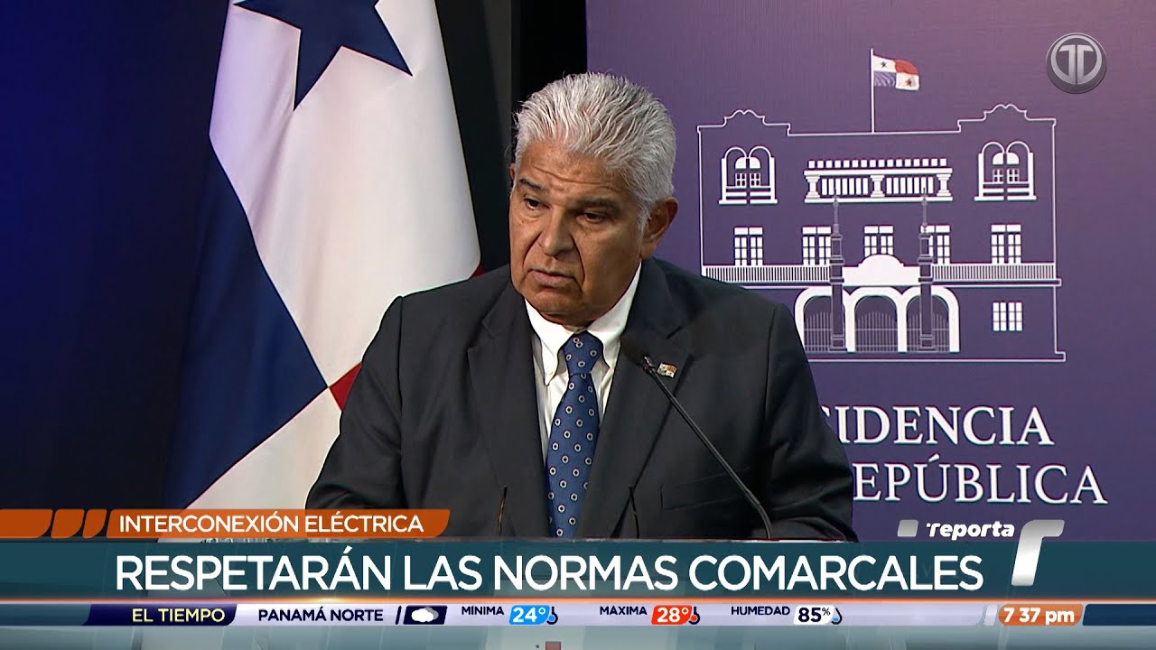 Presidente Mulino dice que interconexión eléctrica con Colombia no se detendrá