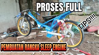 CARA DAN TIPS COSTUM RANGKA DRAG JUPITER Z 200 CC SLEEP ENGINE!?!❗❓⁉️