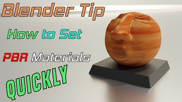 Blender 2.82 Tip How To Set PBR Materials Quickly Without Figuring Out Nodes