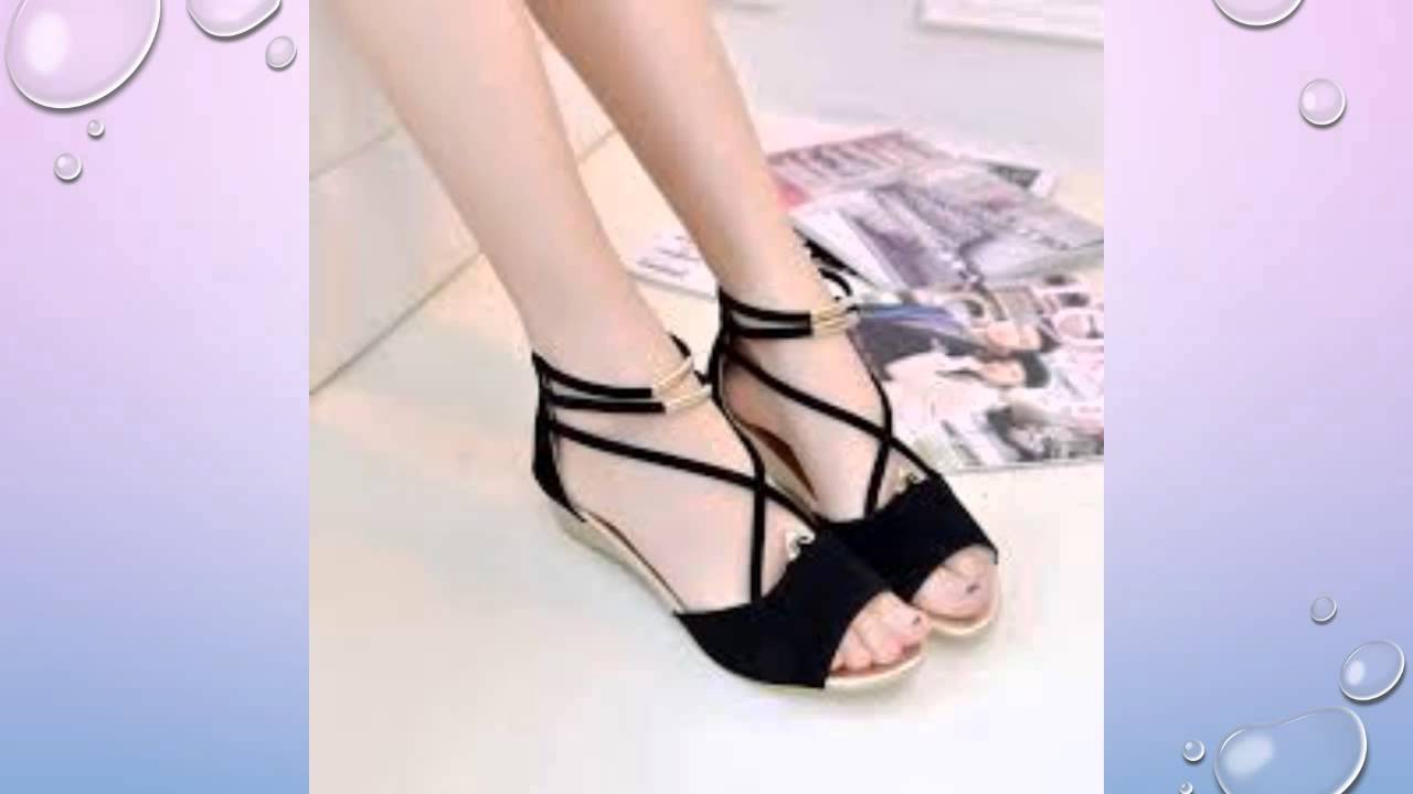 stylish black sandals