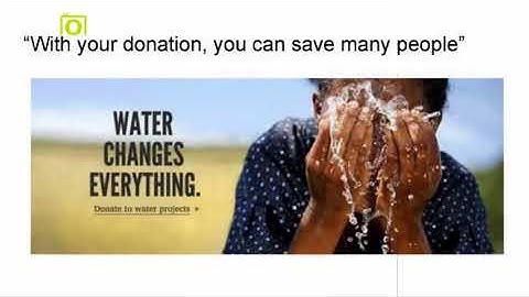 Kizoa Movie - Video - Slideshow Maker: water charity T