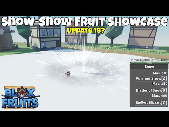 SNOW FRUIT SHOWCASE!  BLOX FRUITS UPDATE 20 