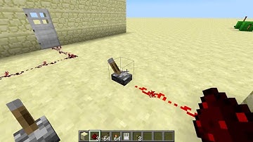 Minecraft Redstone Simple Tutorial Ep2.  2 Levers 1 Door