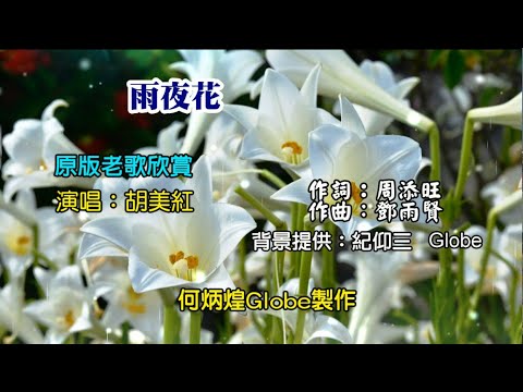 雨夜花~附KTV歌詞~胡美紅演唱~原版老歌欣賞