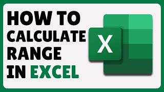 How To Calculate Range In Excel | How To Find Range In Microsoft Excel (2025)