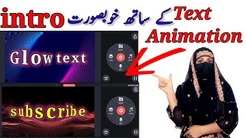 How Glow text animation kine master| make intro and text effect animation on kine master