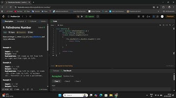 Leetcode_9_Palindrome Number in Java | LeetCode Solution Explained Simply