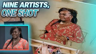 Maggie Aderin-Pocock Meets Portrait Artists Portrait Artist of the Year