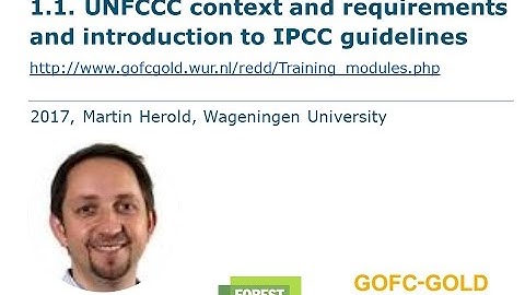 Module 1.1 UNFCCC context and requirements and introduction to IPCC guidelines