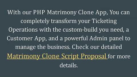 Best Matrimonial Clone Script - DOD IT Solutions