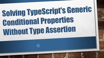 Solving TypeScript