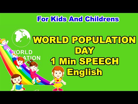 write a speech on population