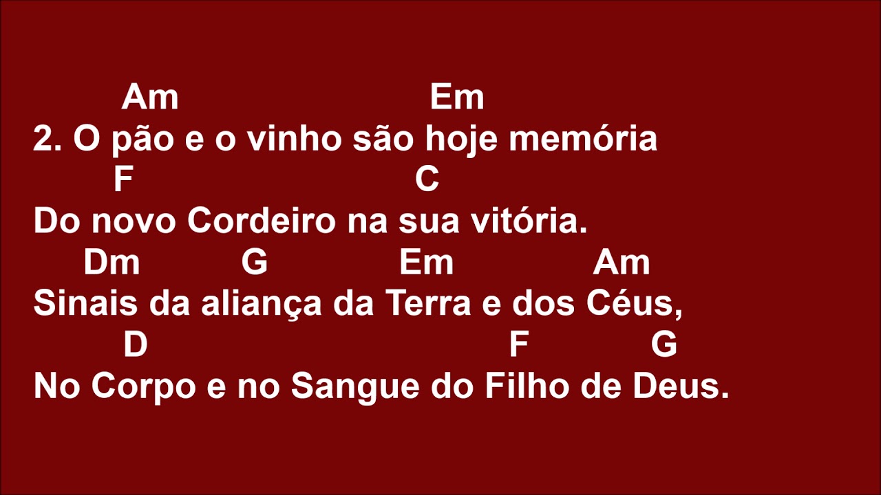 [OFERTÓRIO] AS NOSSAS OFERTAS DE VINHO E DE PÃO