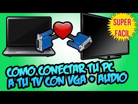 How to connect your PC to your TV with a VGA wire (Audio and video) - tutorials.