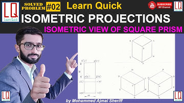 Isometric View of Square Prism | Isometric Projection | Box Method | Learn Quick | By Sheriff