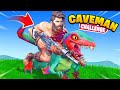 I became a CAVEMAN in Fortnite... (Very Hard)