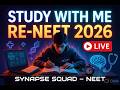 Study With Me On Live Stream | Re - NEET 2026 | LoFi | Pomodoro | Study Concentraion | 08