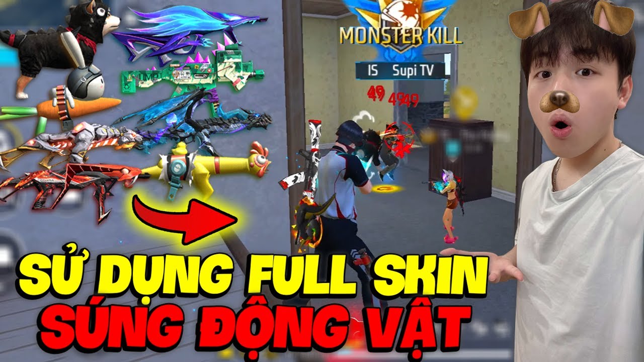 Supi Sử Dụng Full Skin Súng Động Vật Để Leo Thách Đấu Và Càn Quét Cả Bản Đồ Lấy Top 1 Cực Căng