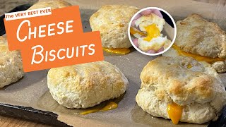 How to make Cheddar Cheese Biscuits! BEST EVER, EASY — 4 ingredients! 😋 Oooey-gooey cheesy goodness! @OldTimeKnowledge