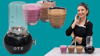 3 Batidos – Smoothies 🍌 🍫 🥜DELICIOSOS ❤️con batidora de vaso OTE / La batidora más chic y eficiente