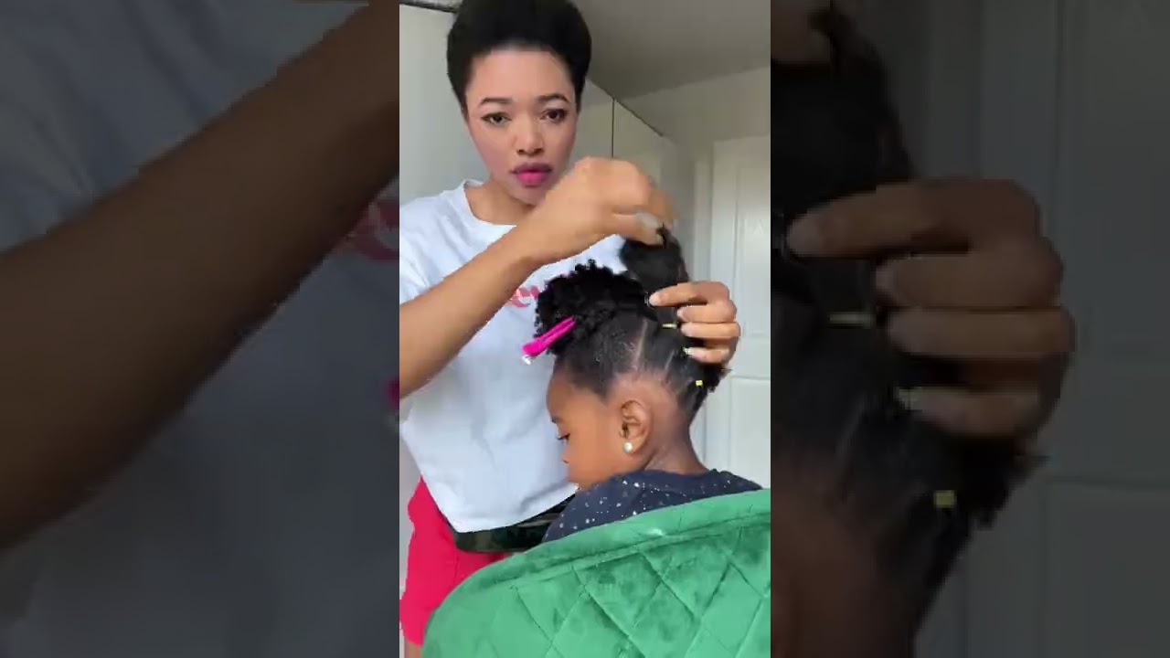 hair styles using tiny rubber bands kids｜TikTok Search