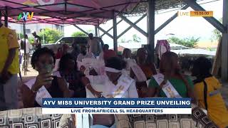 AYV MISS UNIVERSITY  GRAND PRICE UNVEILING