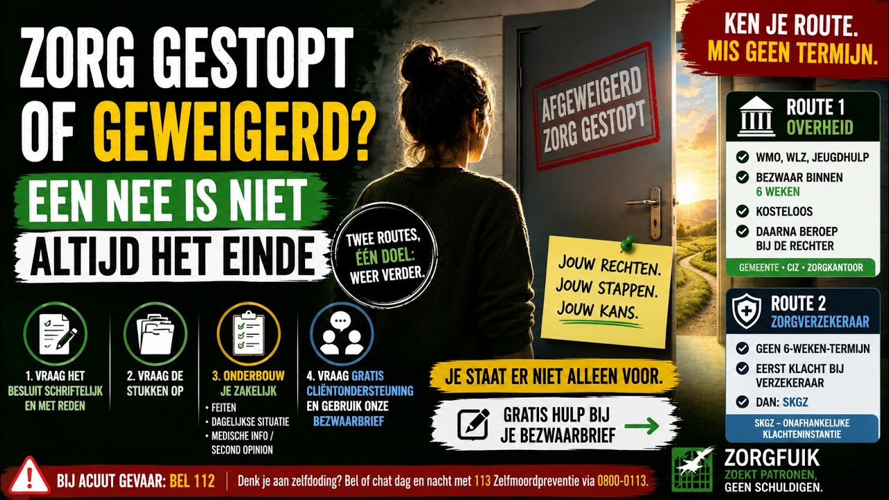 Zorg gestopt of geweigerd? Een nee is niet altijd het einde