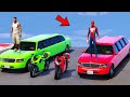 Spiderman aur Franklin ki Limousine Stunt Race Challenge in GTA 5
