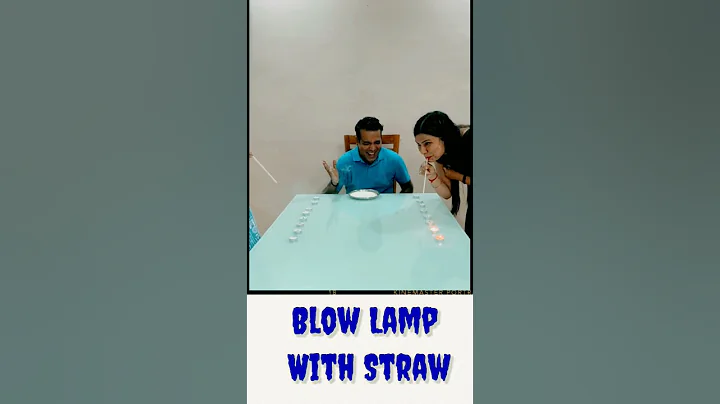Blow Lamps By Straw Challenge #shorts #short #youtubeshorts #shortvideo #growwithshanaya #ytshort