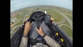 asg29e Fly by from cockpit