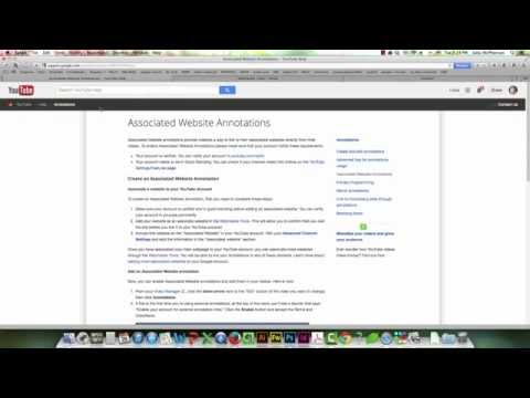 YouTube Annotations and Google Webmaster Tools