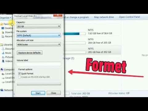 Video: How To Format Drive E