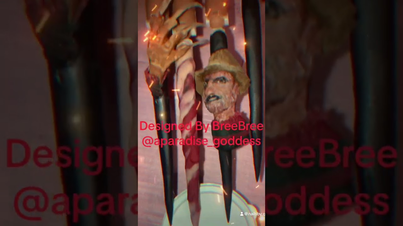 Freddy Krueger 3d/5d Nails 💅🏾 🔪🩸🤠 