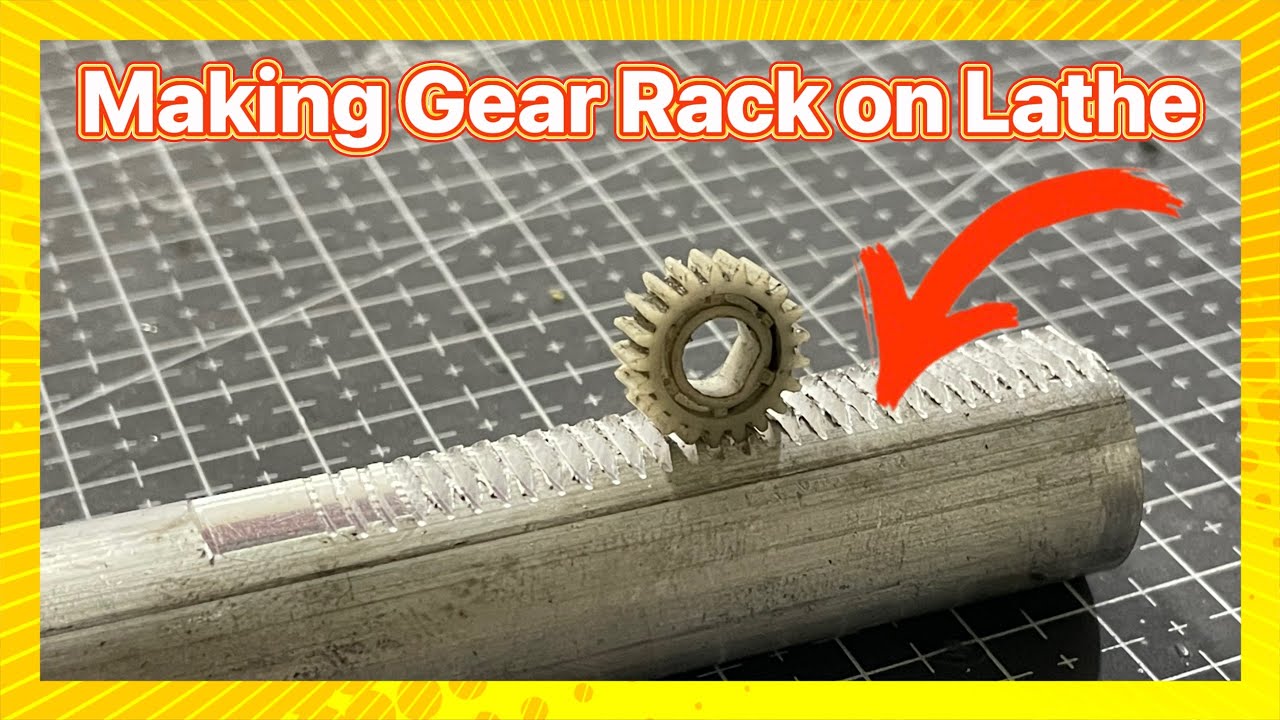 How to make Gear rack on lathe machine - YouTube